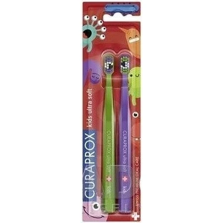 CURAPROX CS KIDs, DUO Toothbrush edition 1×2 шт, зубная щетка для детей: цены и характеристики