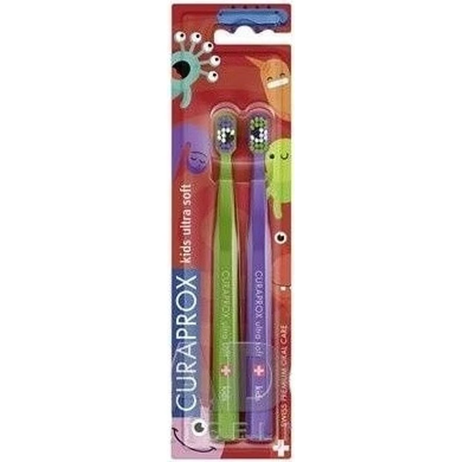 CURAPROX CS KIDs, DUO Toothbrush edition 1×2 шт, зубная щетка для детей: цены и характеристики