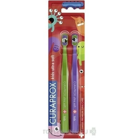 CURAPROX CS KIDs, DUO Toothbrush edition 1×2 шт, зубная щетка для детей: цены и характеристики