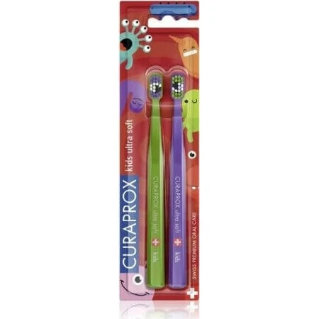 CURAPROX CS KIDs, DUO Toothbrush edition 1×2 шт, зубная щетка для детей: цены и характеристики