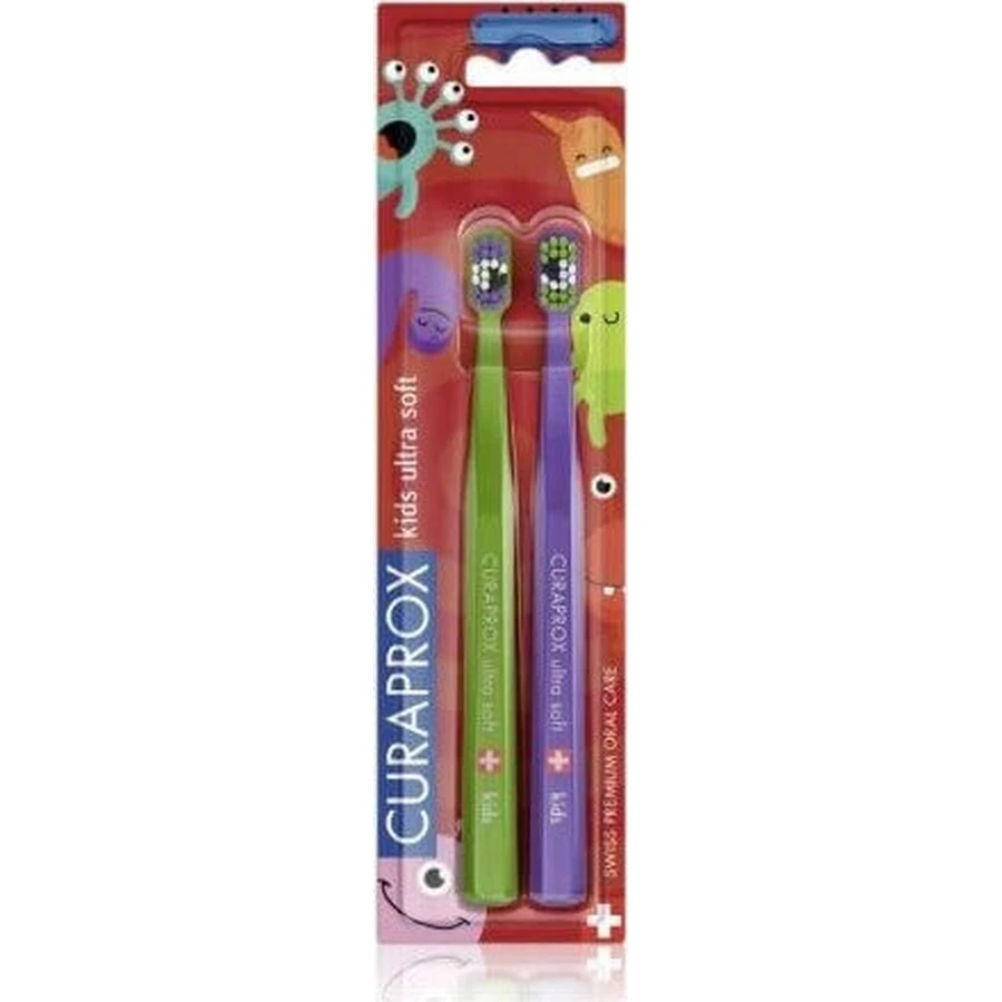 CURAPROX CS KIDs, DUO Toothbrush edition 1×2 шт, зубная щетка для детей: цены и характеристики
