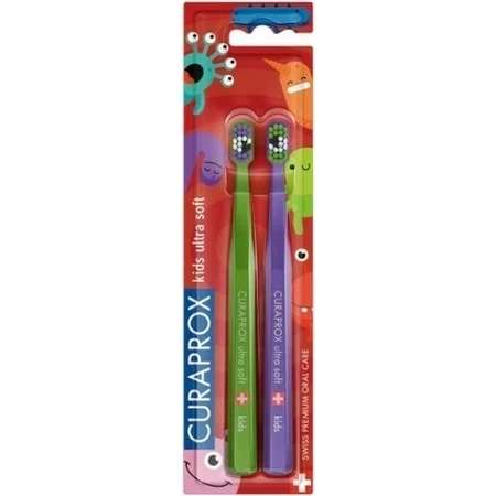 CURAPROX CS KIDs, DUO Toothbrush edition 1×2 шт, зубная щетка для детей: цены и характеристики