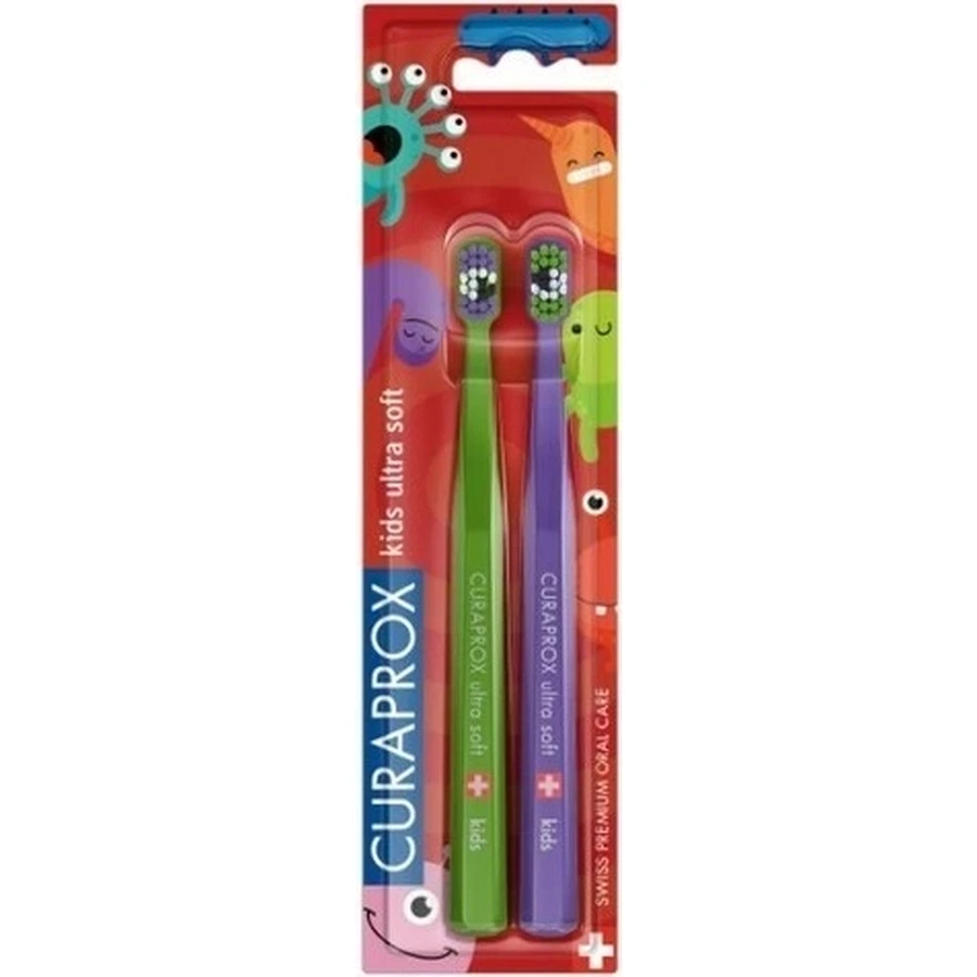 CURAPROX CS KIDs, DUO Toothbrush edition 1×2 шт, зубная щетка для детей: цены и характеристики