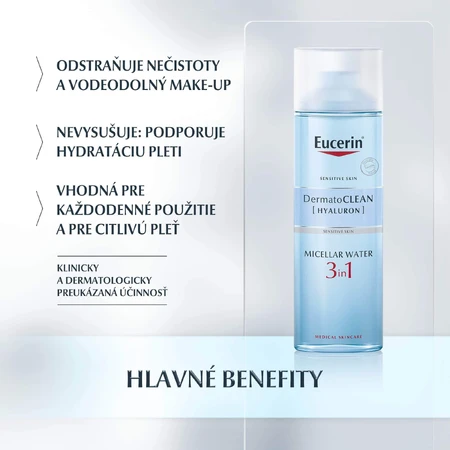 Eucerin DermatoCLEAN Мицеллярная вода 3 в 1 200 мл: цены и характеристики