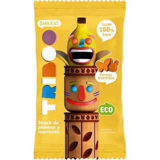 Smileat BIO 100% фруктові м'які льодяники яблуко та банан 25 г