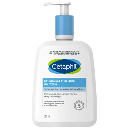 Cetaphil EM, Міцелярна емульсія для очищення шкіри для всієї родини, 500 мл: ціни та характеристики