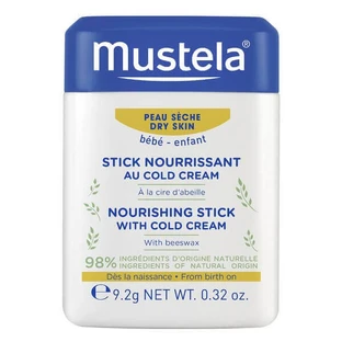 Стик для губ и лица Mustela Bebe с колд-кремом питательный для сухой кожи, 9.2 г