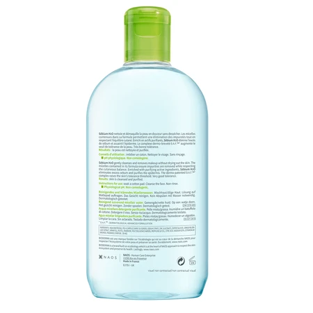 Міцелярний розчин для жирної та комбінованої шкіри BioDerma H2O Sebium, 500 мл: ціни та характеристики