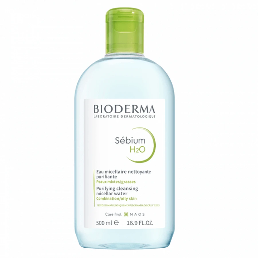 Міцелярний розчин для жирної та комбінованої шкіри BioDerma H2O Sebium, 500 мл: ціни та характеристики