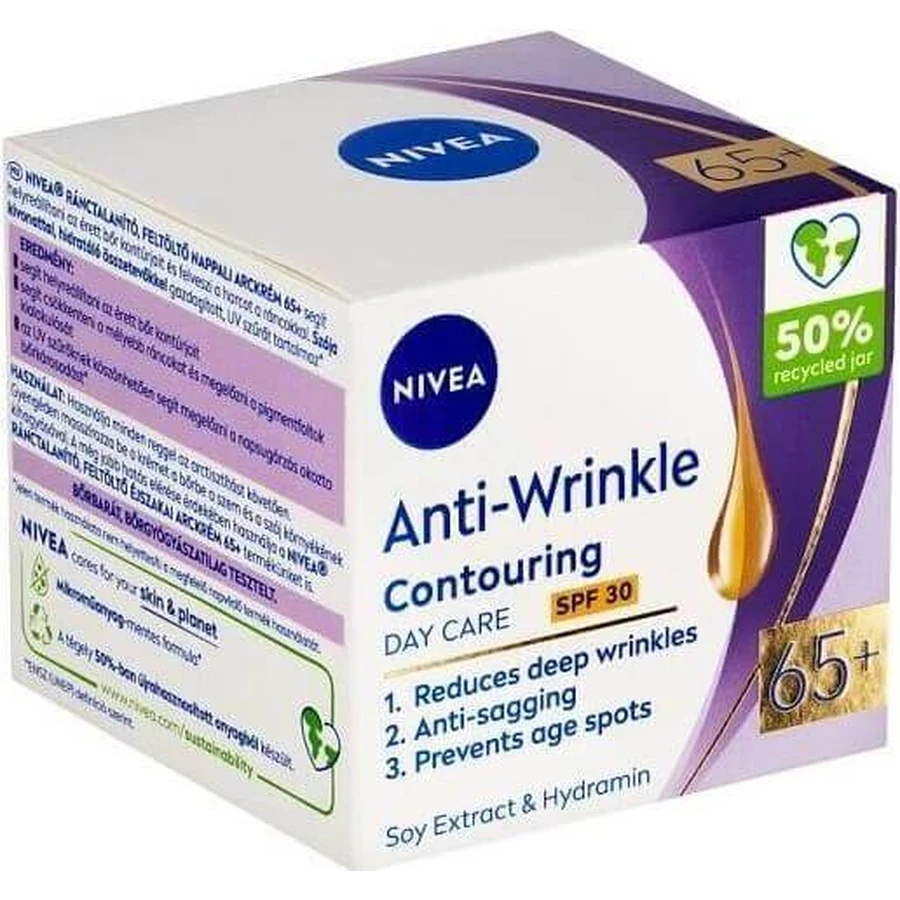 NIVEA 65+ контурный бондинг 1×50 мл, дневной крем: цены и характеристики