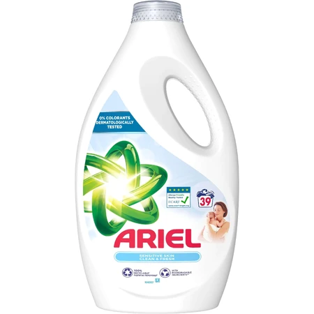Гель для прання Ariel Sensitive 1,95 л: ціни та характеристики