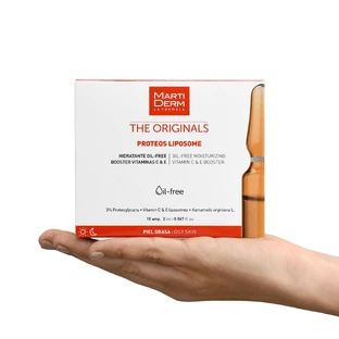 MartiDerm The Originals Proteos Liposome, увлажняющая сыворотка с антиоксидантами, кожа тауни, 2 мл x 10 ампул