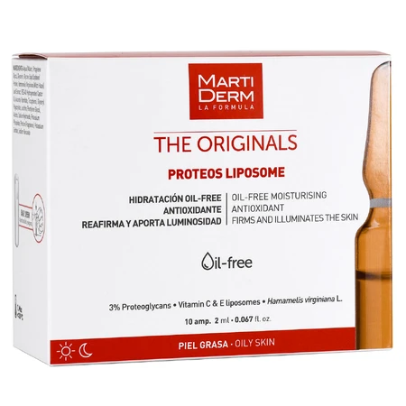 MartiDerm The Originals Proteos Liposome, увлажняющая сыворотка с антиоксидантами, кожа тауни, 2 мл x 10 ампул: цены и характеристики