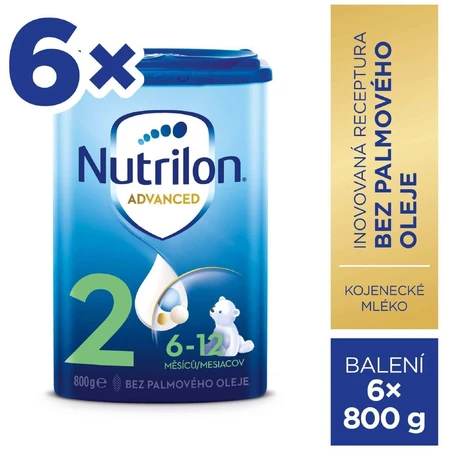 Nutrilon 2 Удосконалена наступна суха молочна суміш для дітей 6 х 800 г: ціни та характеристики