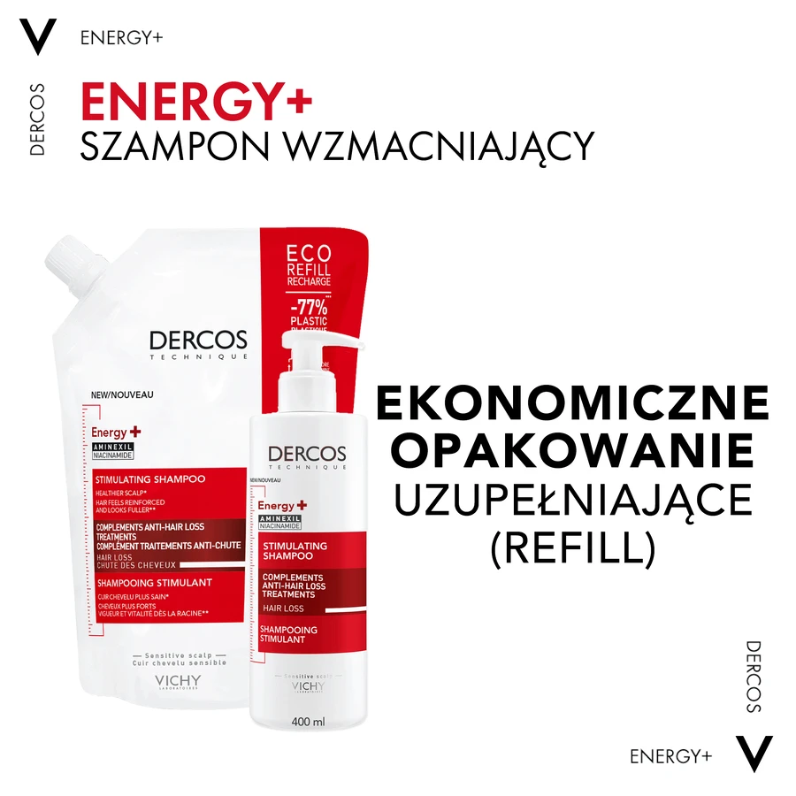 Vichy Dercos Energy+ Укрепляющий шампунь, акции, 500 мл: цены и характеристики