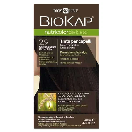 Biokap Nutricolor Delicato, краска для волос, 2.9 темный шоколадный каштан, 140 мл: цены и характеристики