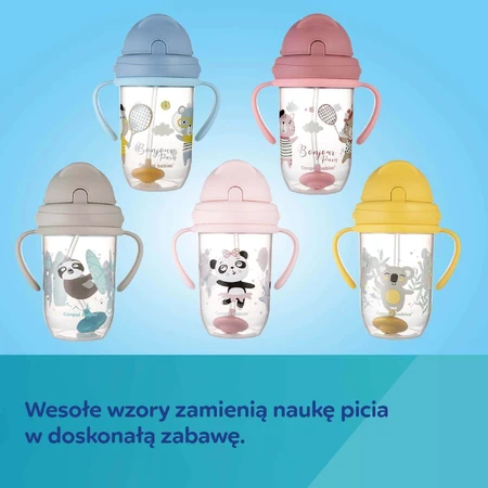 Canpol Babies, чашка с трубочкой и носиком, Bonjur Paris, розовая, 56/607, с 6 месяцев, 270 мл КОНТАМИНИРОВАННАЯ УПАКОВКА: цены и характеристики