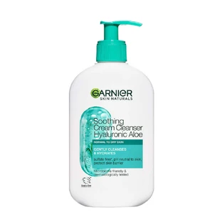 Гіалуроновий очищувальний крем з алое Skin Naturals Aloe Hyaluronic Cleansing Cream, 250 мл, Garnier