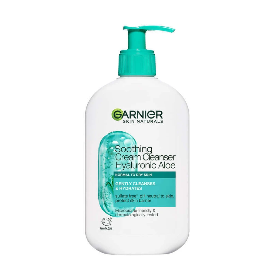 Гіалуроновий очищувальний крем з алое Skin Naturals Aloe Hyaluronic Cleansing Cream, 250 мл, Garnier: ціни та характеристики