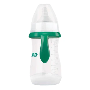 Neno Bottle, антиколиковая бутылочка для кормления и обучения питью, с соской и дренажной трубкой, 3-6 месяцев, 240 мл