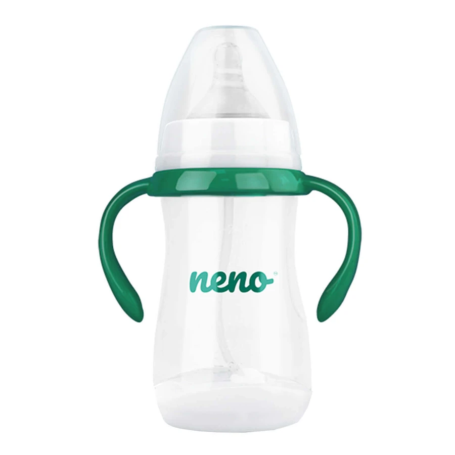 Neno Bottle, антиколиковая бутылочка для кормления и обучения питью, с соской и дренажной трубкой, 3-6 месяцев, 240 мл: цены и характеристики