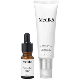 Medik8 Balance Moisturiser&Glycolic Acid Activator - Зволожуючий крем для профілактики акне 50 мл + 10 мл 2 шт