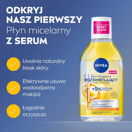 Nivea, Осветляющий мицеллярный лосьон с 5% сывороткой, 400 мл: цены и характеристики