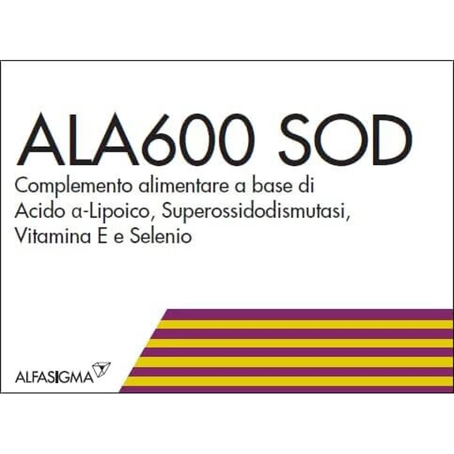 Ala600 SOD Alfasigma, 20 таблеток: ціни та характеристики