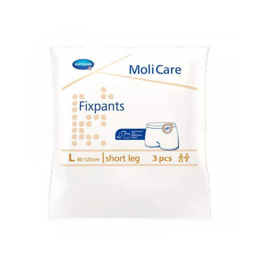 MoliCare Fixpants Підгузки-трусики на коротку ніжку, L 80-120см (947748), 3 отвори, Hartmann: ціни та характеристики