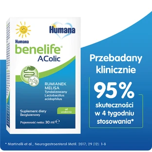 Humana Benelife Acolic, с рождения, 30 мл КОНТАМИНИРОВАННАЯ УПАКОВКА