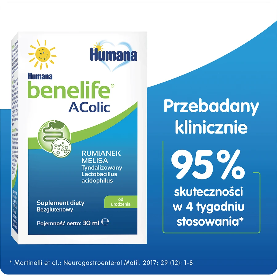 Humana Benelife Acolic, с рождения, 30 мл КОНТАМИНИРОВАННАЯ УПАКОВКА: цены и характеристики