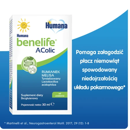Humana Benelife Acolic, с рождения, 30 мл КОНТАМИНИРОВАННАЯ УПАКОВКА: цены и характеристики