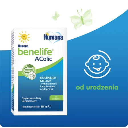 Humana Benelife Acolic, с рождения, 30 мл КОНТАМИНИРОВАННАЯ УПАКОВКА: цены и характеристики