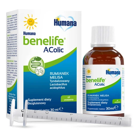 Humana Benelife Acolic, с рождения, 30 мл КОНТАМИНИРОВАННАЯ УПАКОВКА: цены и характеристики