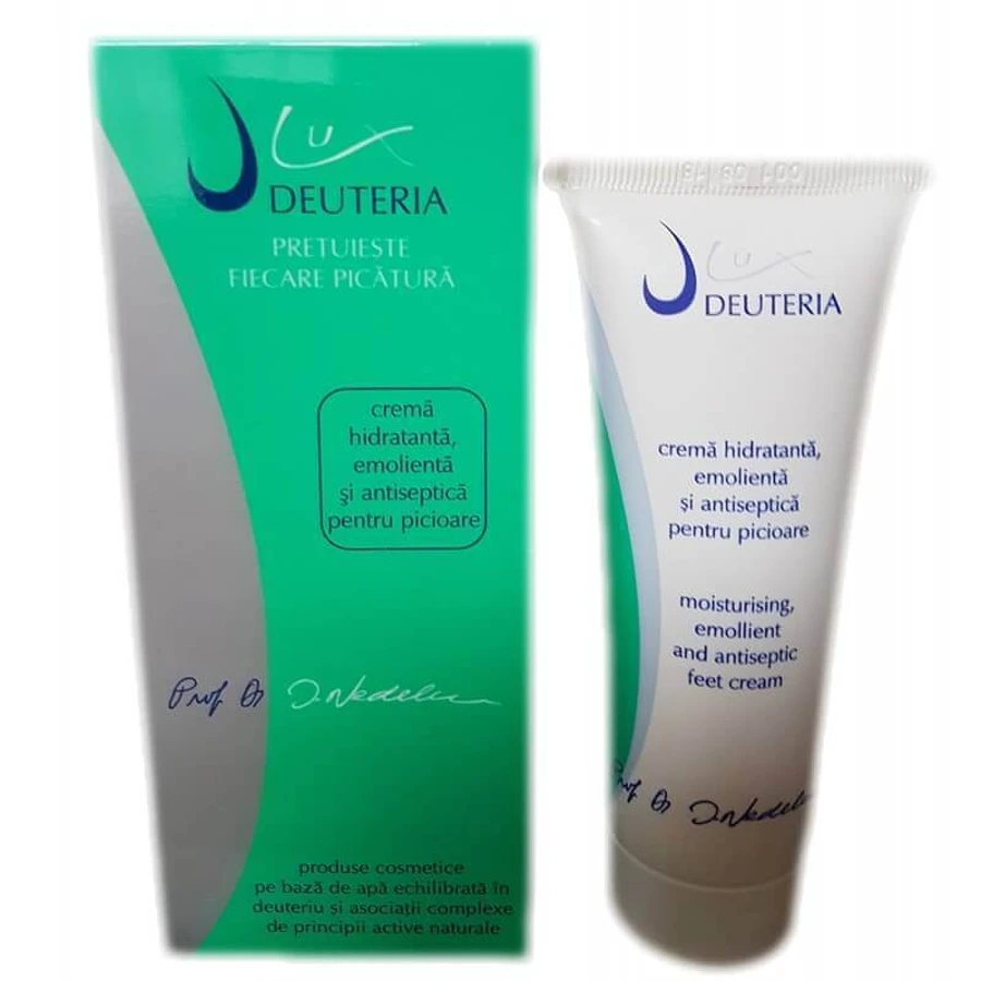 Зволожуючий, пом'якшувальний та антисептичний крем для ніг, 75 мл, Deuteria Cosmetics: ціни та характеристики