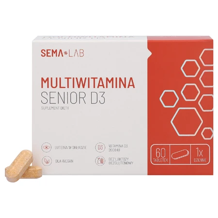 SEMA Lab Мультивитамины Senior D3, 60 таблеток в пленочной оболочке: цены и характеристики