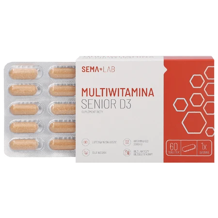 SEMA Lab Мультивитамины Senior D3, 60 таблеток в пленочной оболочке: цены и характеристики