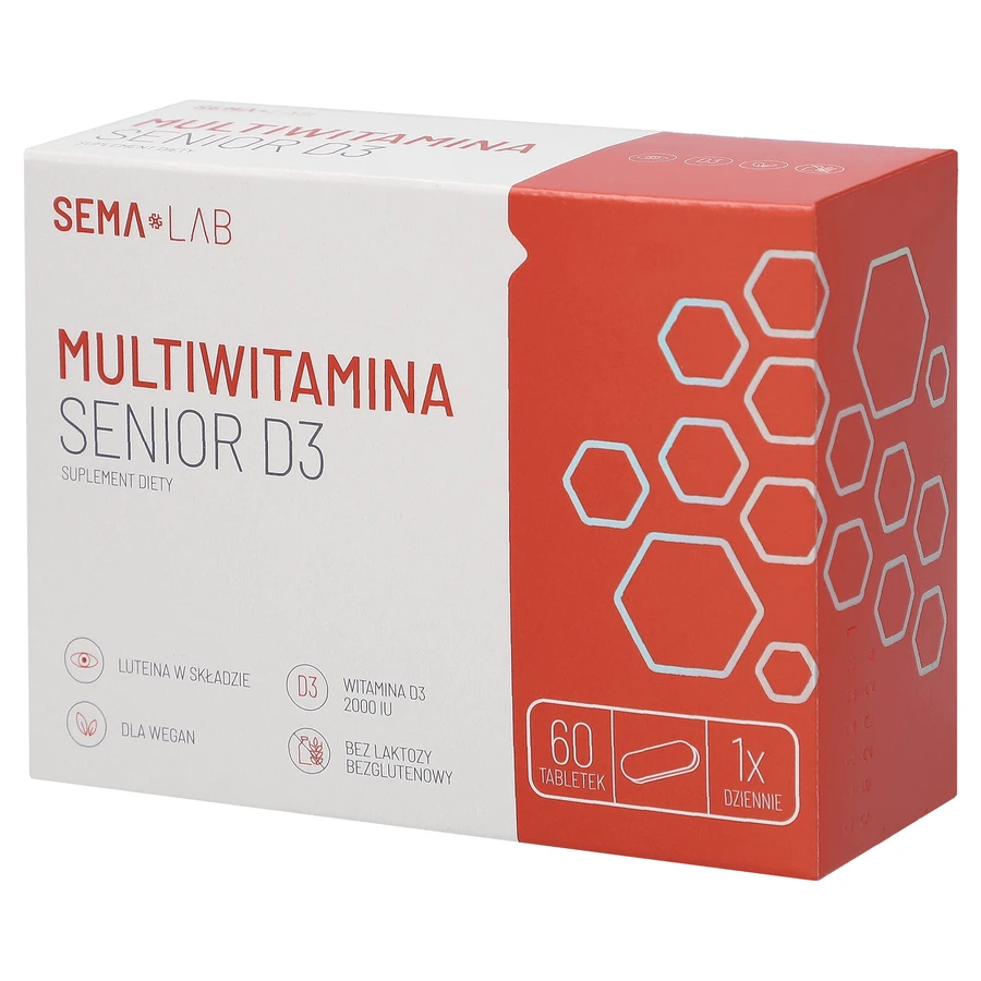 SEMA Lab Мультивитамины Senior D3, 60 таблеток в пленочной оболочке: цены и характеристики
