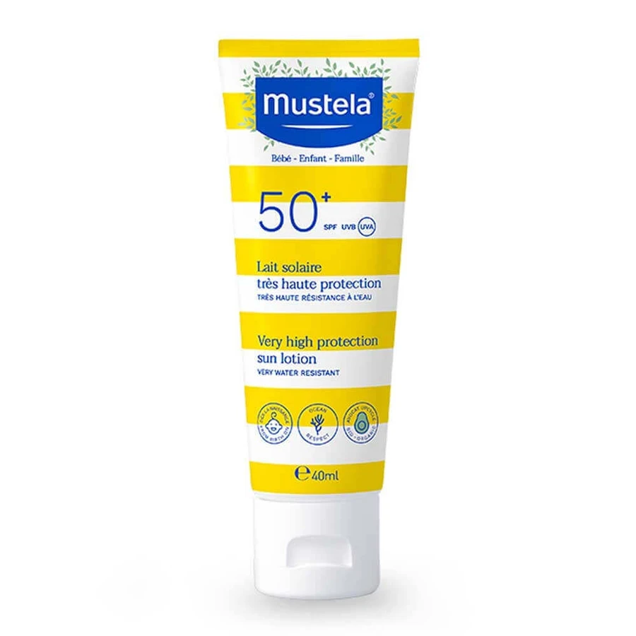 Сонцезахисний лосьйон Mustela SPF 50+, 40 мл: ціни та характеристики