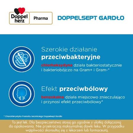 ДоппельСепт Гардо 5 мг + 5 мг, 20 пастилок: цены и характеристики