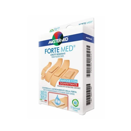 Ультрастойкие пластыри Forte Med Master-Aid Forte Med, 78x26 мм, 100 штук , Pietrasanta Pharma: цены и характеристики