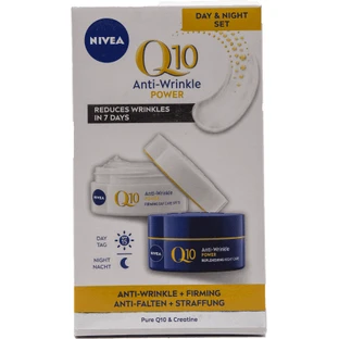 Nivea Q10 Power денний крем + Q10 Power нічний крем, 1 упаковка