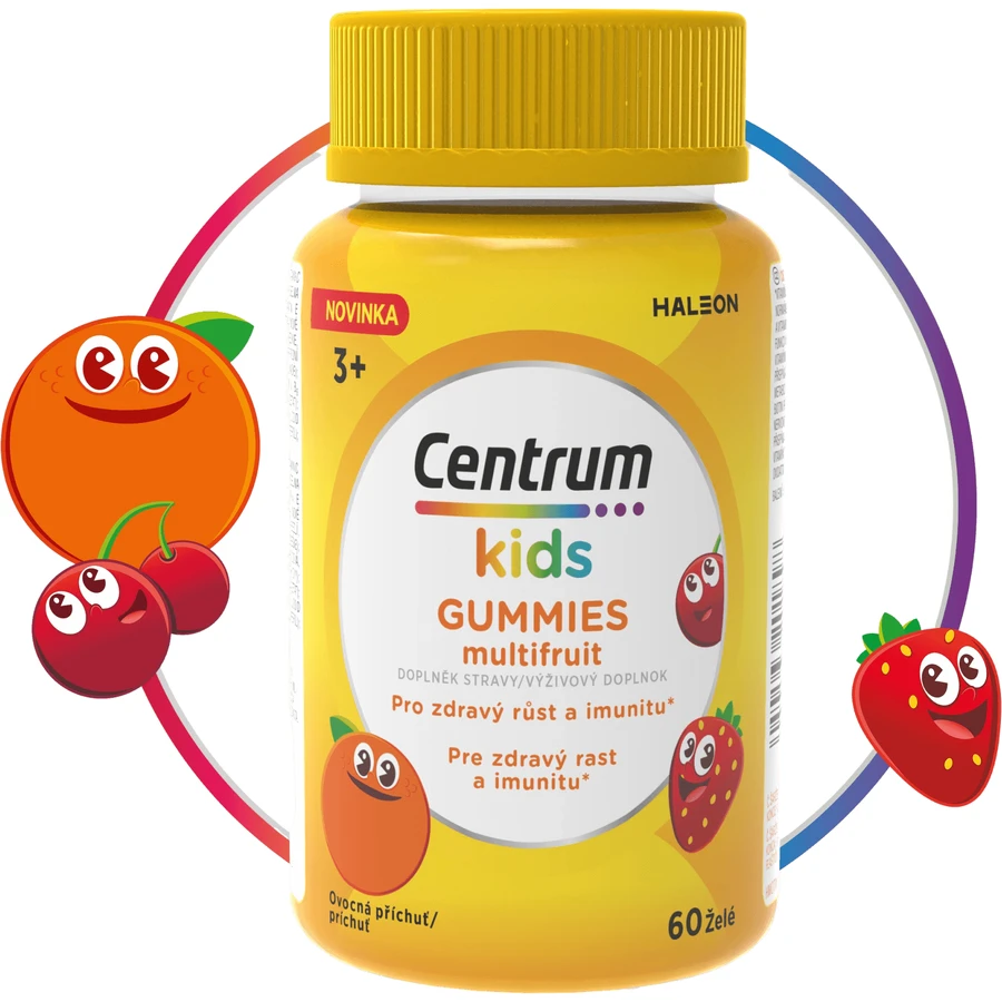 Centrum Kids Gummies полівітамінні для дітей мультифруктове желе 60 шт: ціни та характеристики