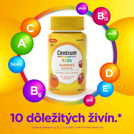 Centrum Kids Gummies полівітамінні для дітей мультифруктове желе 60 шт: ціни та характеристики