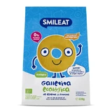 Органическое печенье из полбы и яблока, +6 месяцев, 220 г, Smileat