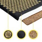 4Fizjo Ecomat, акупрессурный коврик с гречишными колосьями и кокосом, черно-золотая ДЕКОРАТИВНАЯ УПАКОВКА: цены и характеристики