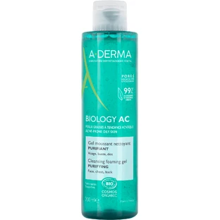 A-Derma Пенящийся очищающий гель для кожи, склонной к акне 200 мл