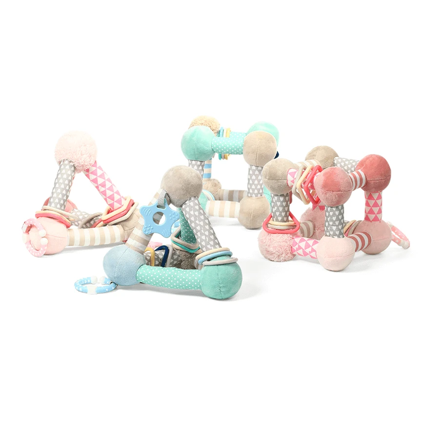 BabyOno Tiny Yoga, розвиваюча іграшка, пірамідка, рожева, від народження, 1 шт.: ціни та характеристики