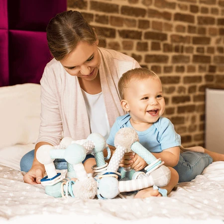 BabyOno Tiny Yoga, розвиваюча іграшка, пірамідка, рожева, від народження, 1 шт.: ціни та характеристики