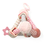 BabyOno Tiny Yoga, розвиваюча іграшка, пірамідка, рожева, від народження, 1 шт.: ціни та характеристики